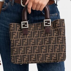 FENDI Vintage FF Zucca Tote Bag